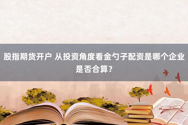 股指期货开户 从投资角度看金勺子配资是哪个企业是否合算？