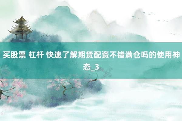 买股票 杠杆 快速了解期货配资不错满仓吗的使用神态_3