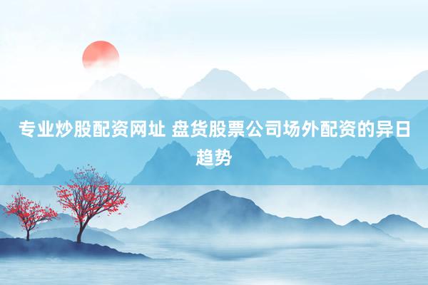 专业炒股配资网址 盘货股票公司场外配资的异日趋势